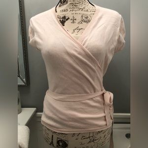 Baby Pink J. Crew  Cotton Wrap Top either XS or SM